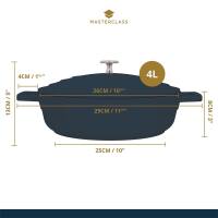 MasterClass MCMSCRD28RED, Schmortopf, flache Auflaufform...