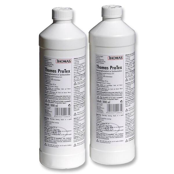 2 Flaschen Thomas ProTex, Artikel-Nr. 787 502 / Reinigungskonzentrat zur Teppich- und Polsterreinigung