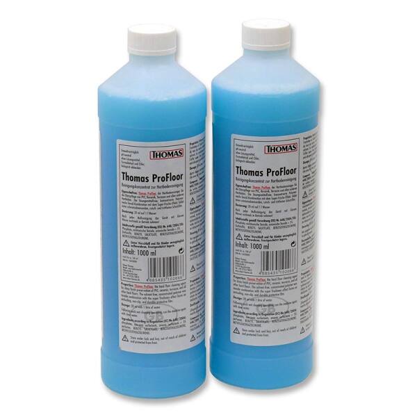 2 Flaschen Thomas ProFloor, Artikel-Nr. 790 009 / Reinigungskonzentrat zur Hartbodenreinigung